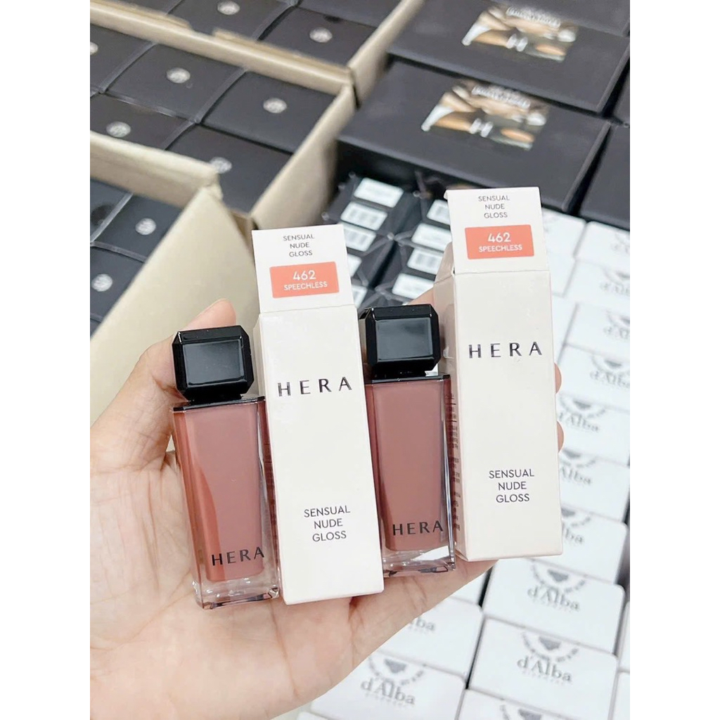 [CHÍNH HÃNG 100%] SON HERA SENSUAL SPICY NUDE GLOSS #462 CAM ĐẤT