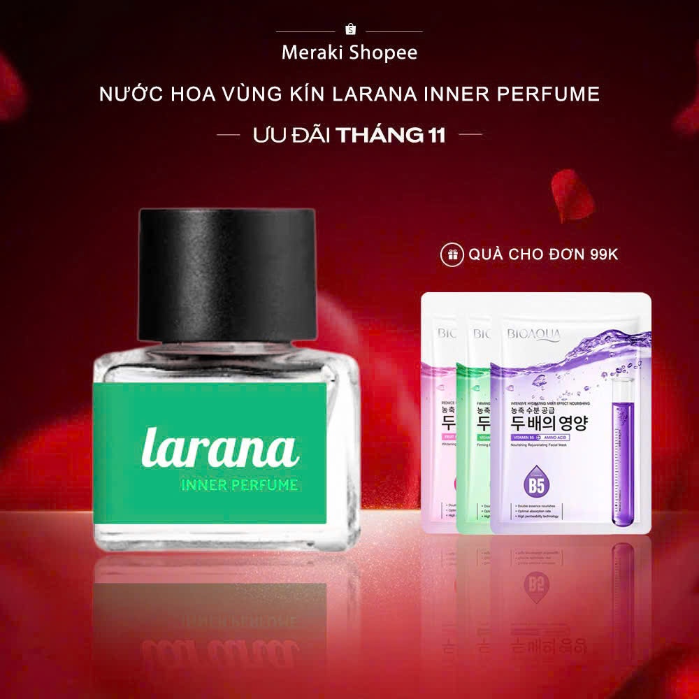 Nước hoa vùng kín Larana lưu hương lâu giảm mùi cho phái nữ tự tin an toàn cho vùng kín cuốn hút 5ml