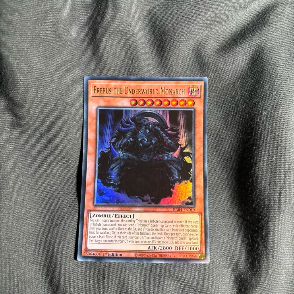 [Yugioh Sky Shop] 1 lá thẻ bài EREBUS THE UNDERWORLD MONARCH - RA04-EN019 - UK chính hãng