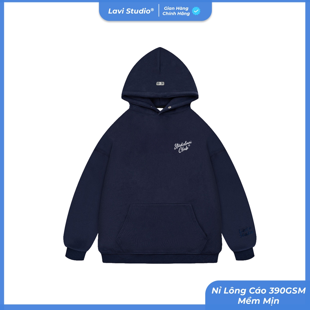 Áo Hoodie Nỉ Lông Cáo Thêu Lavi Studio Local Brand/ Minimal