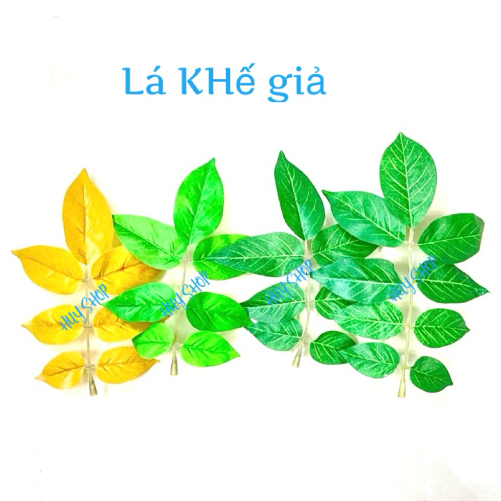10 Lá KHẾ decor trang trí - Lá giả lá nhân tạo