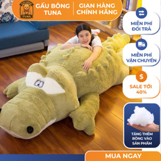  Gấu Bông Cá Sấu Lông Xù Siêu To Khổng Lồ – Dài 90cm 1m2 1m5 1m7 2m 