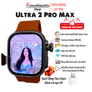  Đồng Hồ Thông Minh Lắp Sim 5G S9 Ultra 2 3 Pro Max Màn Hình Amoled Chơi Game Tải Ứng Dụng 