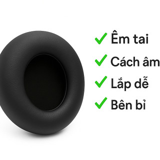 Ốp tai nghe Gnet H9 – Đệm mút thay thế mềm êm, vừa khít, cách âm hiệu quả