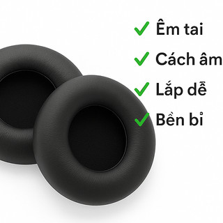 Ốp tai nghe Gnet H9 – Đệm mút thay thế mềm êm, vừa khít, cách âm hiệu quả