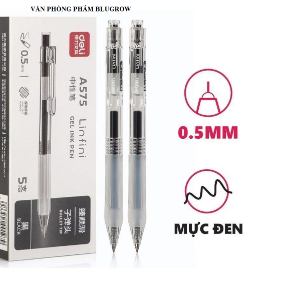 Combo 3 bút gel Deli chính hãng G575/A57