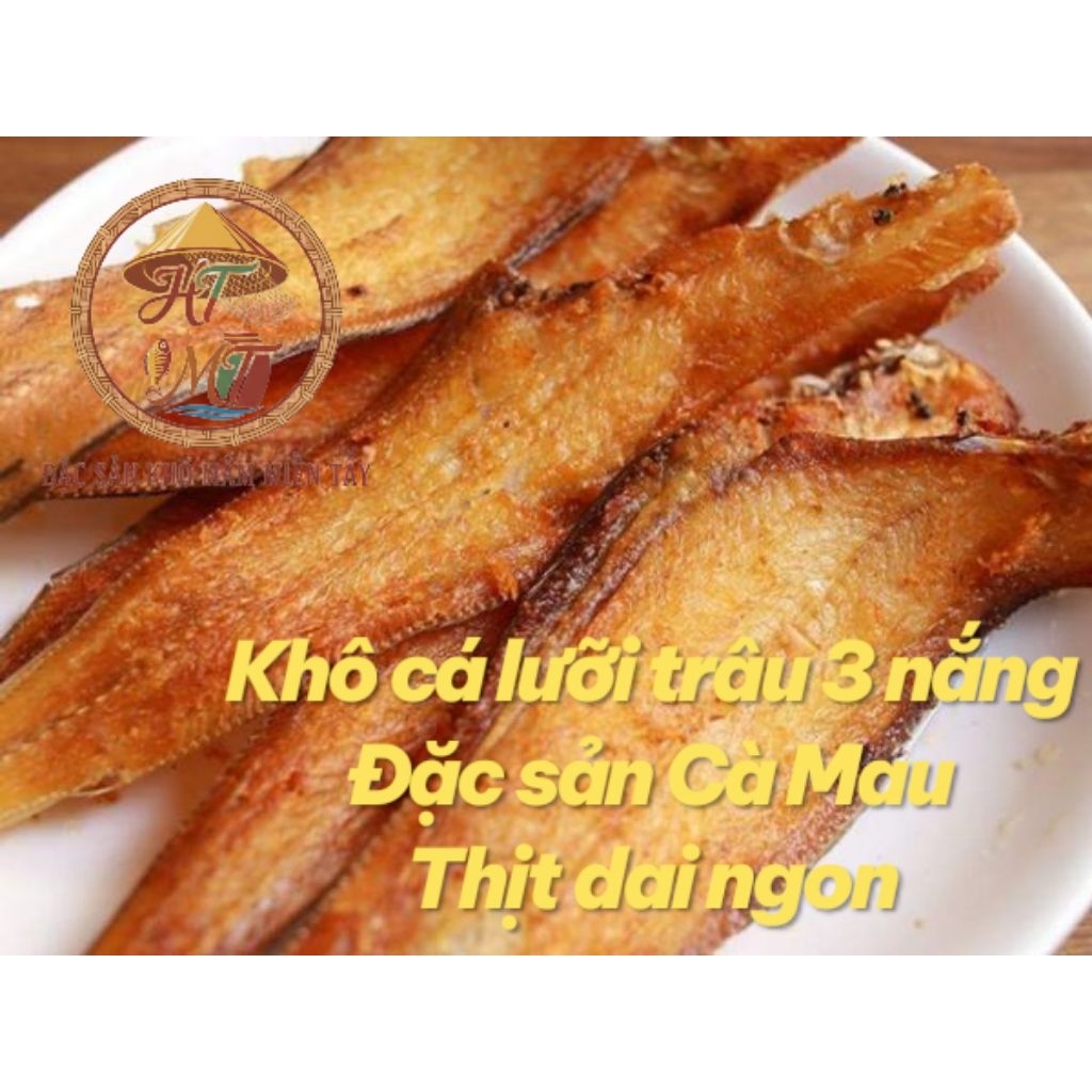 KHÔ CÁ LƯỠI TRÂU CÀ MAU (CÁ BƠN) LOẠI LỚN/NHỎ - THỊT DÀY, DAI NGON, VỊ VỪA ĂN 500G