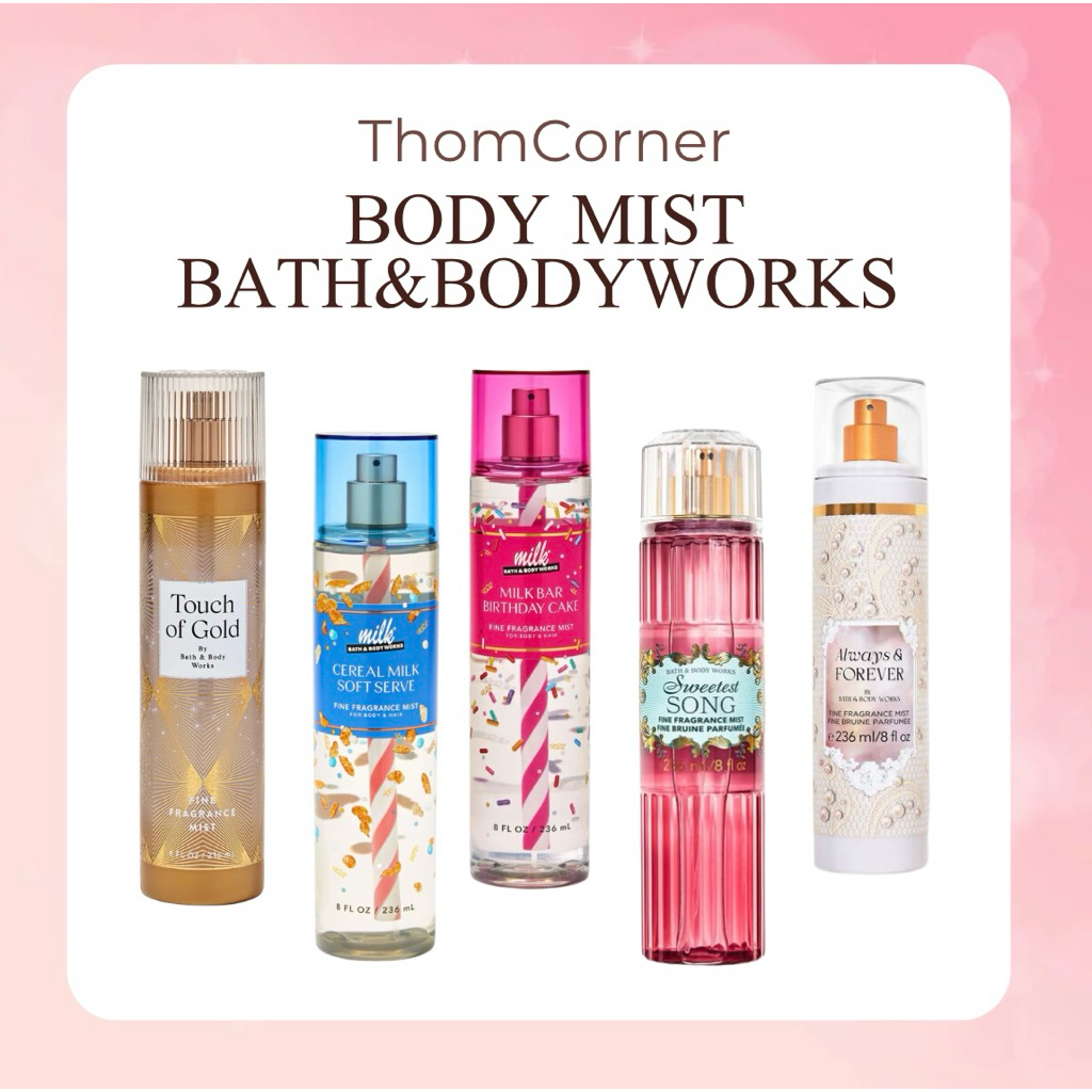 [Thôm Corner] BODY MIST BATH AND BODY WORKS Nhiều Mùi {Fullsize 236ml}