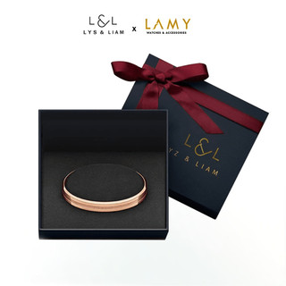  Vòng tay nam nữ Lyz and Liam Elan L&L Cuff Rose Gold - Gift Box Hộp quà tặng nơ đỏ & khắc chữ theo yêu cầu 