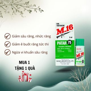 Răng sâu Patar 75 M16 giảm nhức răng hết sâu răng giảm ê buốt răng hiệu quả tức thì cam kết an toàn