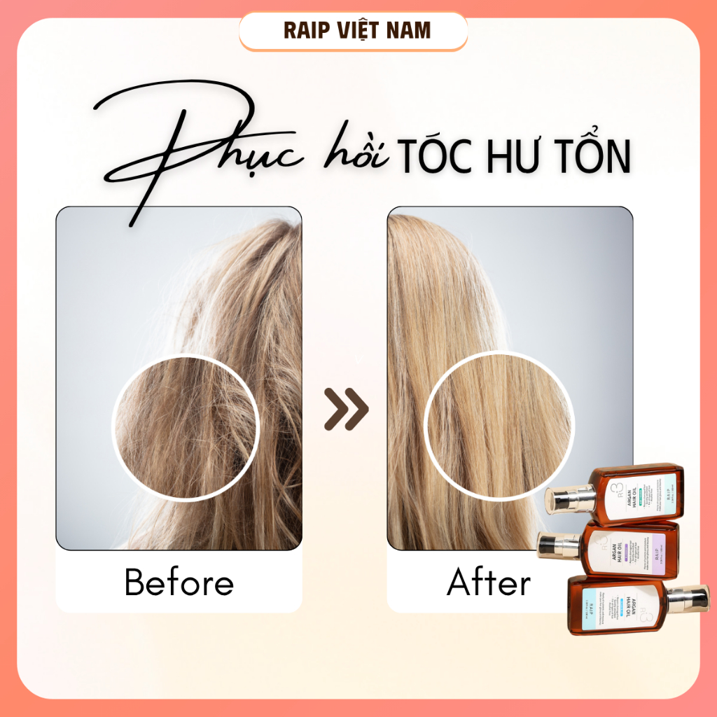 Tinh dầu dưỡng tóc RAIPLAP R3 Argan Hàn Quốc dưỡng mềm mượt tức thì chăm sóc tóc sâu từ lớp biểu bì | BigBuy360 - bigbuy360.vn
