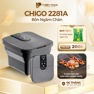  Bồn ngâm chân massage Chigo 2281A gấp gọn chống giật bồn ngâm chân làm nóng Thiên Phúc Tâm 