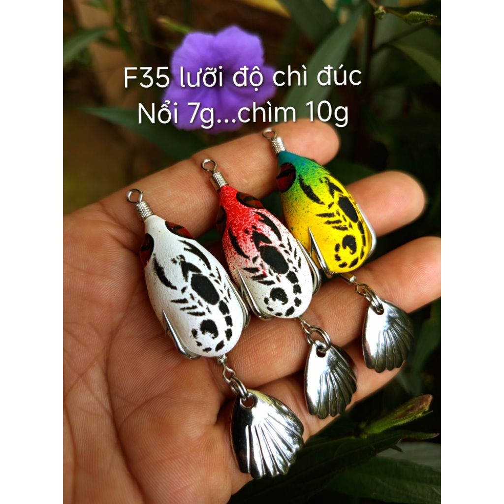 Combo 3 Nhái hơi F35 lưỡi độ chì đúc