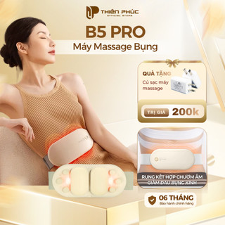  Máy massage bụng B5 Pro massage rung kết hợp chườm ấm giảm đau bụng kinh thư giãn Thiên Phúc Tâm 