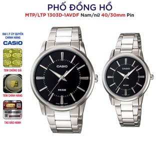 Đồng hồ đôi nam nữ dây kim loại Casio Anh Khuê MTP/LTP 1303D-1AVDF