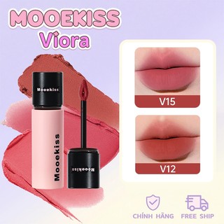 MooeKiss  Son lì  Velvet Matte Lip Clay Lip Glaze lâu trôi không vón cụcChưa sấy khô