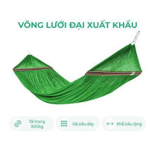   Hỏa tốc  Võng lưới đại cán thép Lâm Tùng võng nằm cao cấp vải xuất khẩu 2 lớp khổ rộng thoáng mát siêu bền 