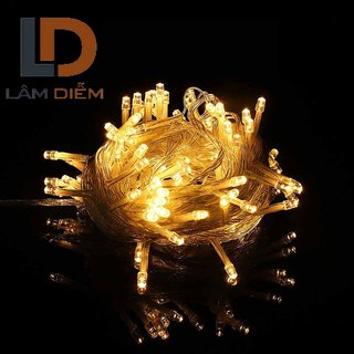 Dây đèn led trang trí gồm nhiều bóng nhỏ dây có chuôi cắm sài điện 220v