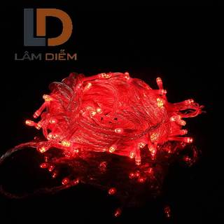 Dây đèn led trang trí gồm nhiều bóng nhỏ dây có chuôi cắm sài điện 220v