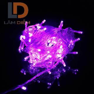 Dây đèn led trang trí gồm nhiều bóng nhỏ dây có chuôi cắm sài điện 220v