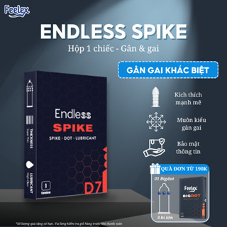  Bao cao su Endless gân gai siêu mỏng nhiều gel bôi trơn - Hộp 01 bcs 