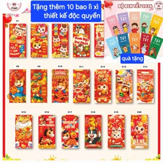  Combo Sỉ 1000 Bao lì Xì Tết Bính Ngọ 2026 Hình Dễ Thương 