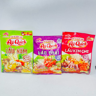 Lẩu Thái, Phở Bò, Bún Bò Huế,Lẩu Nấm, Lẩu Kim Chi, Chiên Giòn Aji-Quick 55g Ajiquick