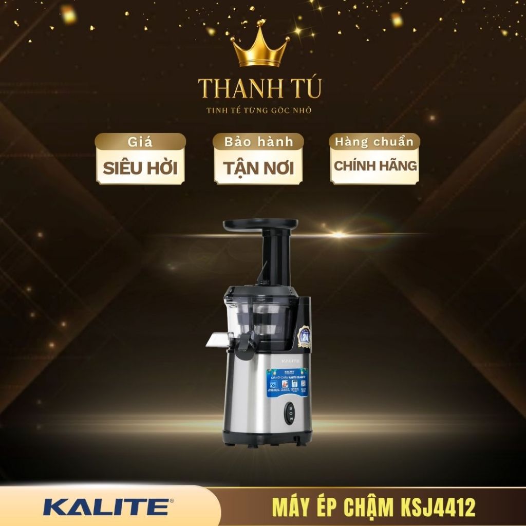 Máy Ép Trái Cây Kalite KSJ4412 – Ép Chậm Công Nghệ Trục Vít Cao Cấp