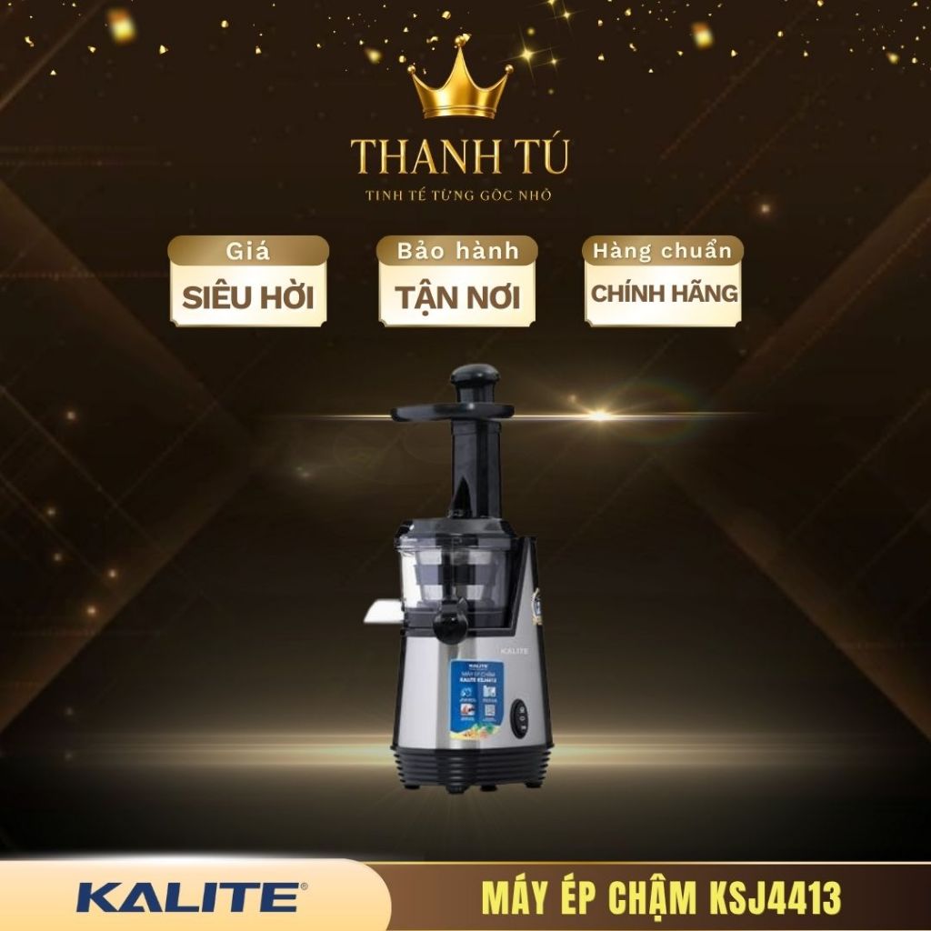 Máy Ép Chậm Kalite KSJ4413 – Ép Kiệt Bã, Giữ Trọn Dinh Dưỡng Tự Nhiên