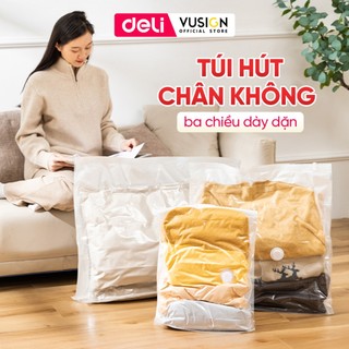  Túi Hút Chân Không Deli Túi Du Lịch Túi Bảo Quản Quần Áo Túi nén chân không cực lớn cho chăn chăn áo khoác gối 