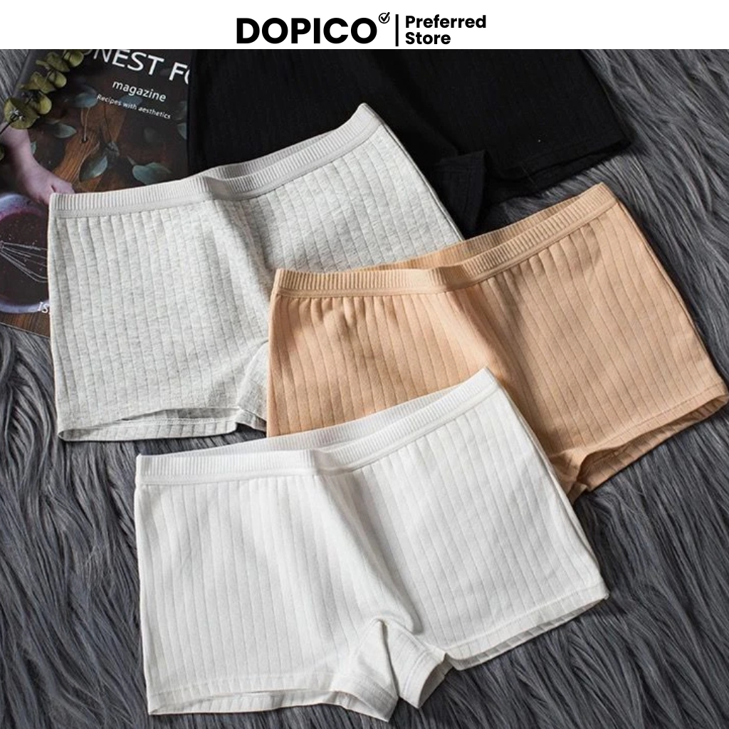 [COMBO 3] Quần bảo hộ mặc trong váy chống lộ cotton dày dặn co giãn tốt kiểu dáng basic thể thao DOP