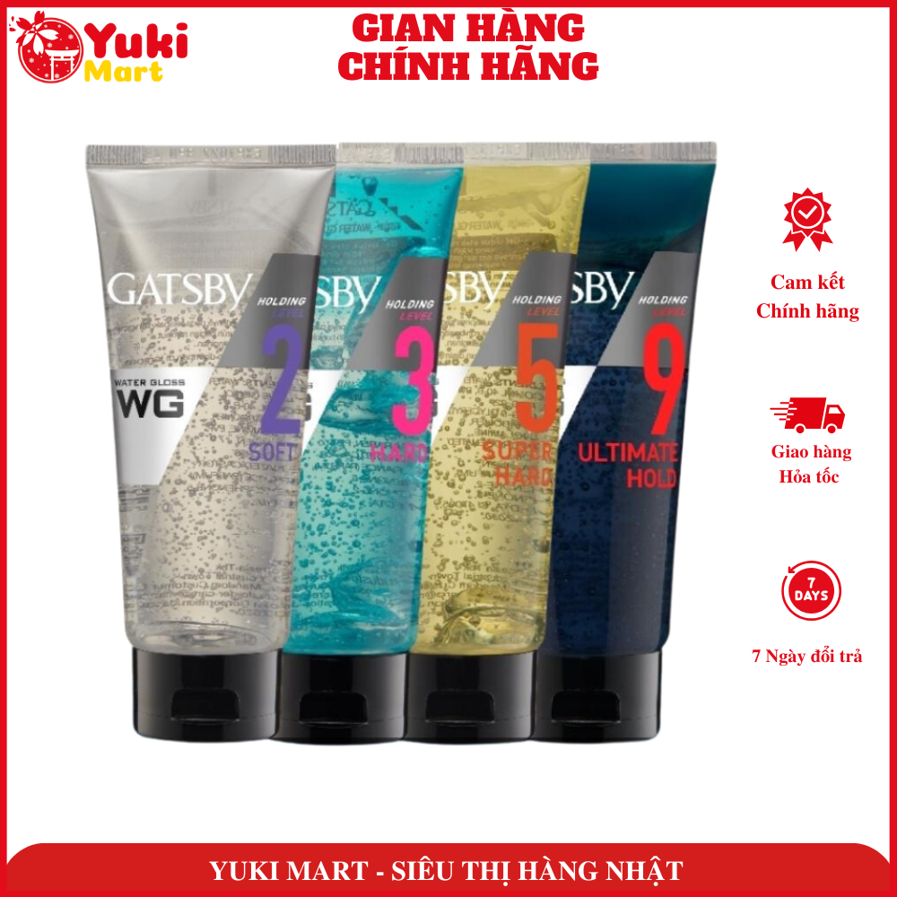 Gel Vuốt Tóc Gatsby Water Gloss Super Hard 170g