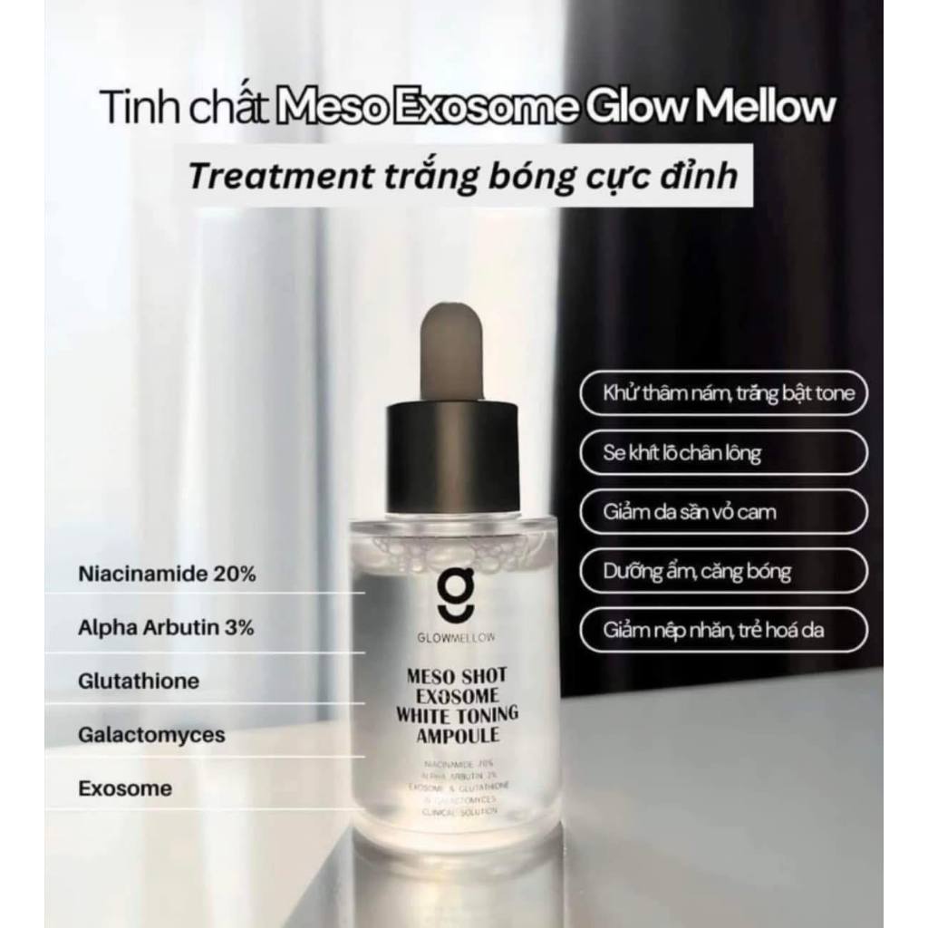 Meso Trắng Da Exosome - Glowmellow 30ml