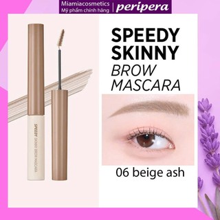  Mascara Lông Mày Peripera Speedy Skinny Browcara 3G Màu 06 Beige Ash 