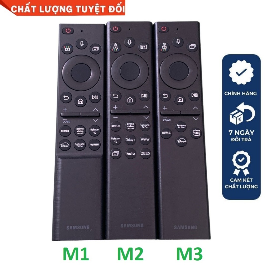 Remote Điều Khiển Samsung Giọng Nói – Smart TV 4K QLED/OLED, The Frame – Loại Xịn Dùng Pin
