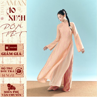   TẶNG CHARM   Áo dài cách tân gấm 4 tà  áo dài mặc tết đẹp chất liệu gấm tơ thọ dơi cao cấp MS454 