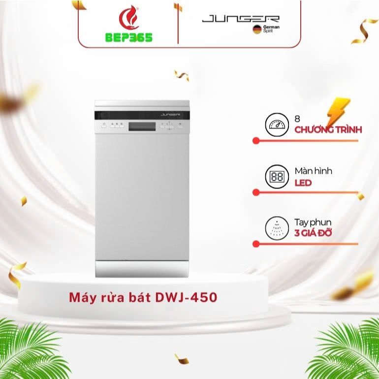 MÁY RỬA BÁT JUNGER DWJ-450 – Thiết kế nhỏ gọn, tiết kiệm nước