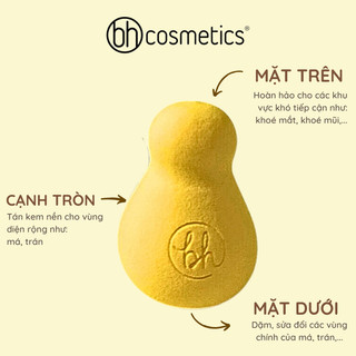 Mút Trang Điểm Tán Nền/Má Hồng Kem BH Cosmetics Foundation Blender BHM003 Màu Vàng
