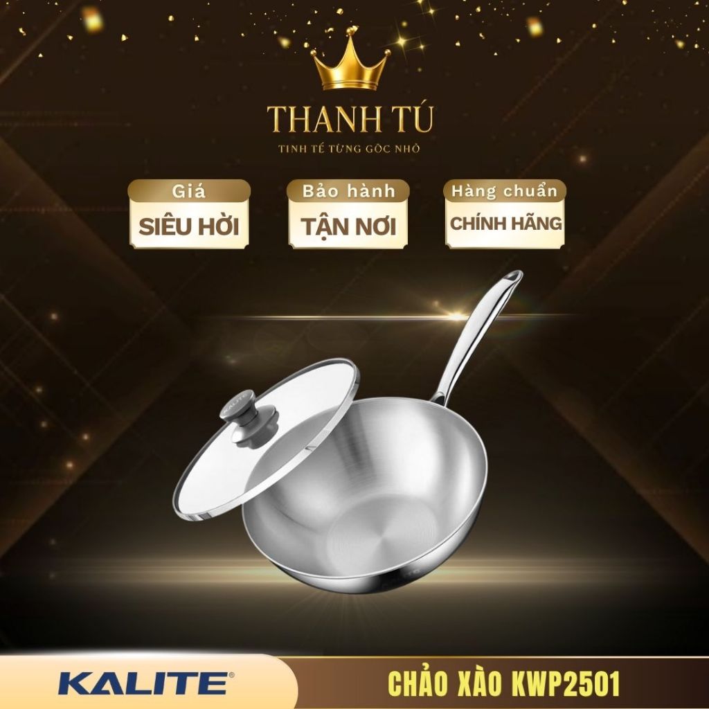 Chảo Inox Lòng Sâu Kalite KWP2601 / KWP2501 – Nấu Canh, Xào, Rán Tiện Lợi