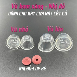 (Combo 5-10) Núm (Vú) bơm xăng loại To Nhỏ chế hoà khí Nhị Đỏ/Lúp Bê bình xăng con Mua 10 tặng 1