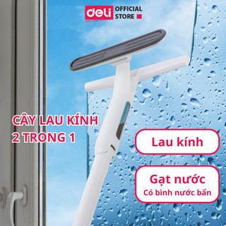  Cây Lau Kính Thông Minh Deli 2 Trong 1 Gạt Nước Thu Nước Bẩn Có Thể Tháo Rời Cán Nhôm Độ Dài Linh Hoạt 
