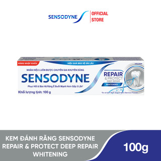 Kem đánh răng SENSODYNE Repair & Protect Deep Repair Whitening 100g phục hồi, bảo vệ răng ê buốt và làm trắng răng