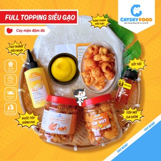  Bánh tráng phơi sương CATSKY FOOD combo bánh tráng đồ ăn vặt tiện lợi - COMBO TRẢI NGHIỆM 