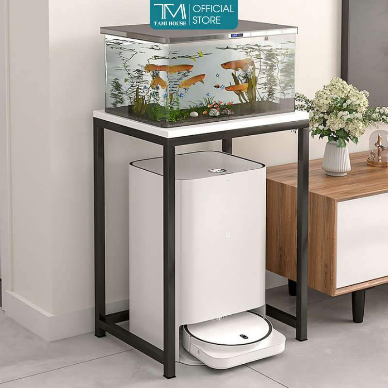 Kệ đa năng, Kệ robot hút bụi mặt gỗ chân sắt sơn tĩnh điện hiện đại thương hiệu TAMI- GM120
