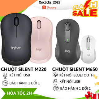  Chuột  Không Dây M220 M650 Chuột Silent Thiết Kế Trẻ Trung Độ Nhạy Cao Dành Cho Văn Phòng OEM 