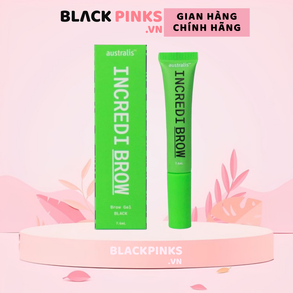 Mascara lông mày Australis kháng nước lâu trôi màu đen cây 7.6ml