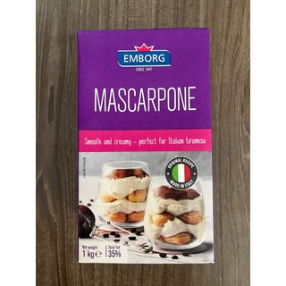 Phô mai Mascarpone Emborg - Hộp 1kg - Bao bì mới