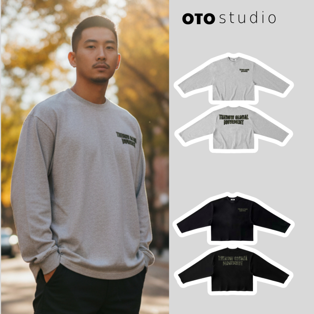 Áo Thun Tay Dài Long Sleeve Boxy THEROW 250gsm Unisex Form Rộng, Chất Cotton Dày Mịn Cổ Tròn Basic Nam Nữ | BigBuy360 - bigbuy360.vn