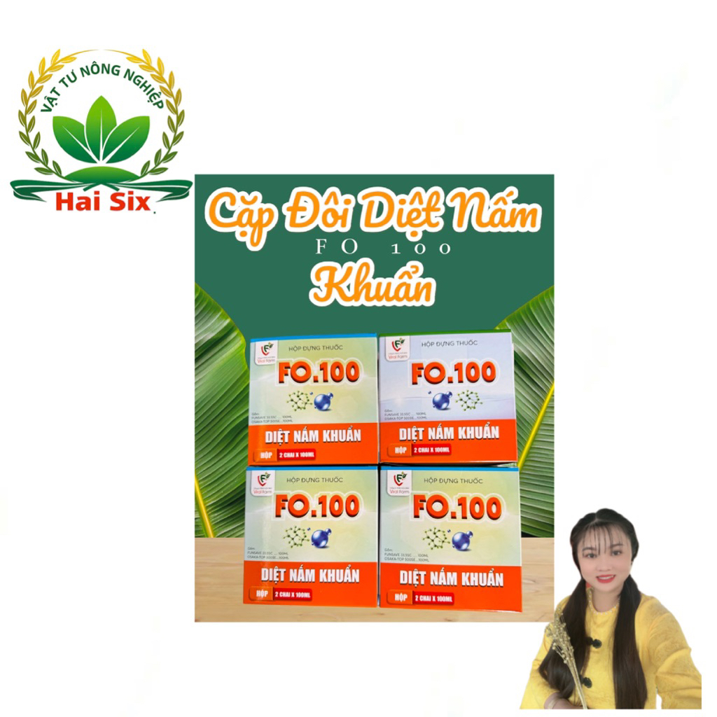 BỘ ĐÔI FO100 viralfarm 100ml sử dụng 400ml nước