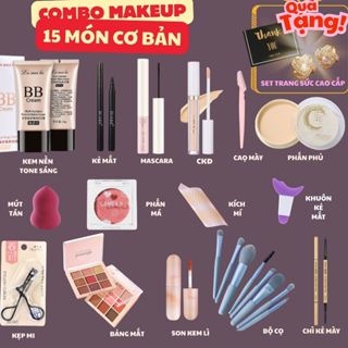 Combo Trang Điểm Nữ – Set Makeup Cá Nhân Đi Tiệc Đi Chơi – Mini Tiện Lợi, Quà Tặng Sang Xịn